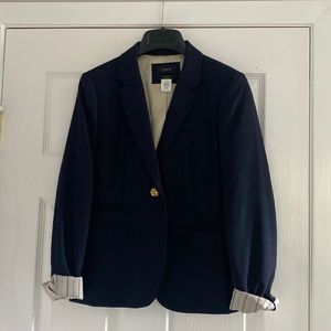 J. Crew Navy Schoolboy Blazer